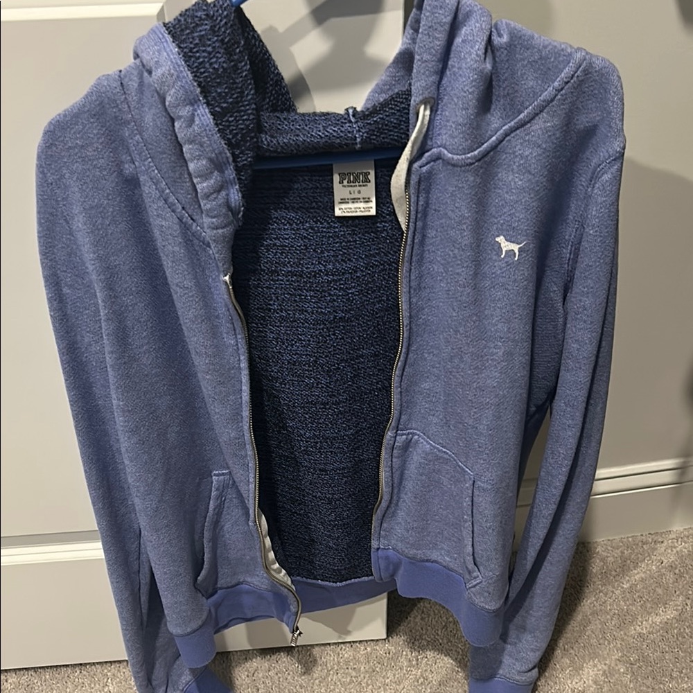 Blue Zip-Up Hoodie